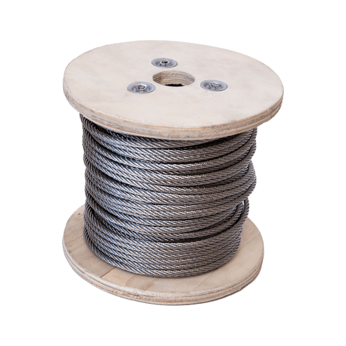  50m Stainless Steel Wire Rope Cable 5mm 316 A4 7x7 Balustrade Fence