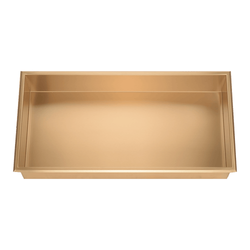 641 x 336 x 101mm Shower Niche Single Shelf Organizer No Tile Needed in Gold Finish