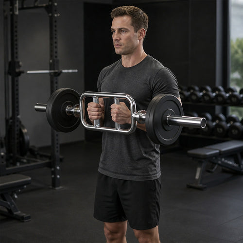 Olympic Tricep Bar 300kg Neutral Grip Weight Lifting Barbell