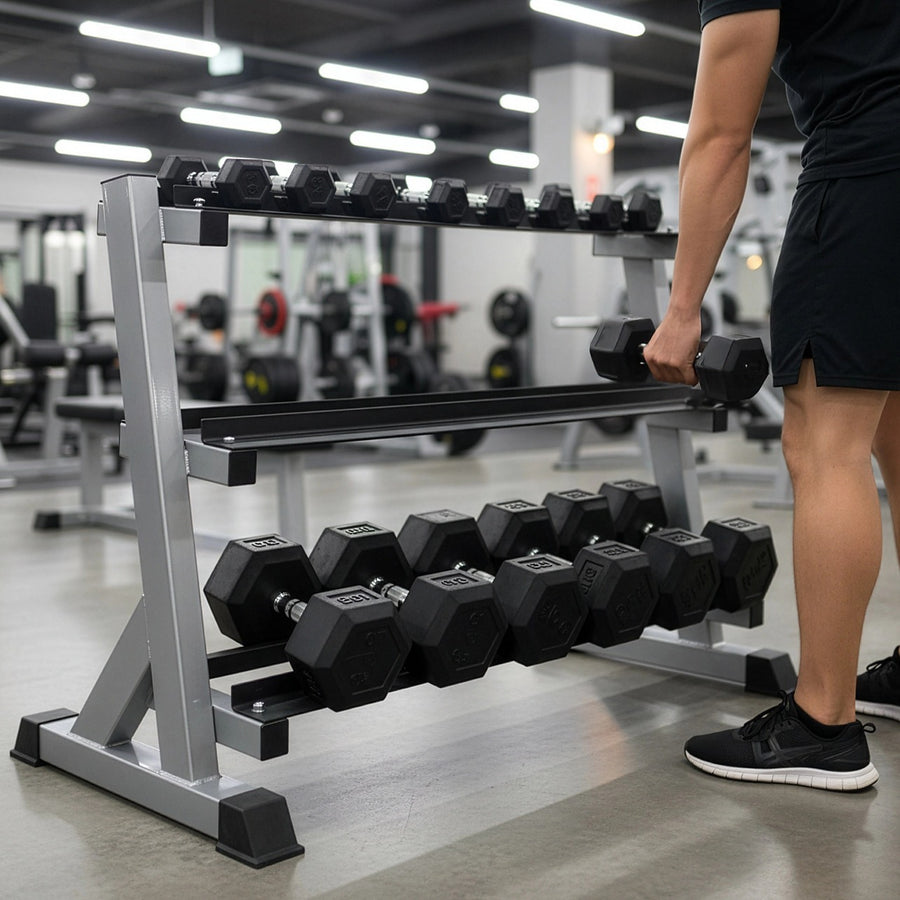 3-Tier Dumbbell Rack with 500 kg Capacity for Home Gyms