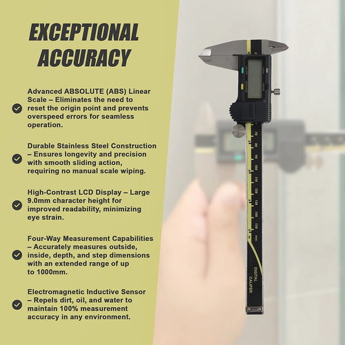 Digital Caliper – Vernier Measuring Tool with LCD Display | Precision Measurement AOS System