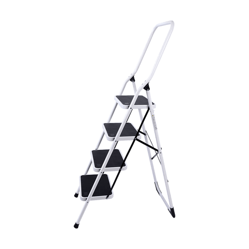 Foldable Non Slip 4 Step Steel Ladder