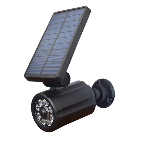 Solar Security Light with Motion Sensor & Camera-Style Design