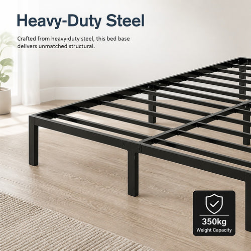 Queen Heavy-Duty Steel Bed Frame Base for Australian Mattresses
