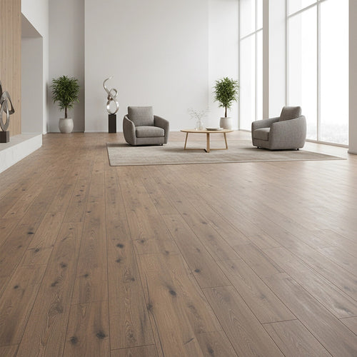 Vinyl Floor Tiles Wood Grain Elm Look  – 16 Pack Peel & Stick Flooring