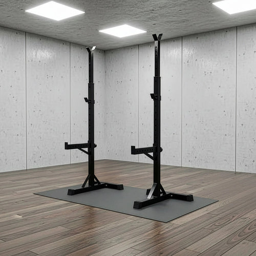 Adjustable Squat Rack Barbell Bench Press Stands Pair