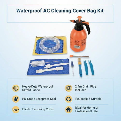 Waterproof AC Cleaning Cover Bag Kit – Leakproof Air Conditioner Wash Bag for Wall-Mounted Units