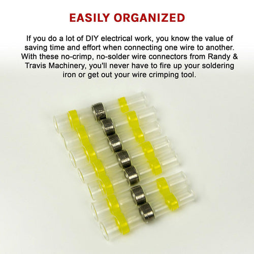 250PCS Waterproof Solder Seal Sleeve Heat Shrink Butt Wire Connectors Terminals  