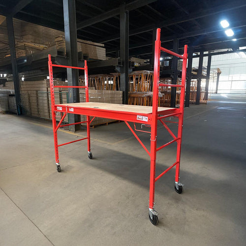 Red Mobile Safety High Scaffold / Ladder Tool - 450kg