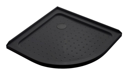 90x90cm Rounded Curved Shower Base in Black