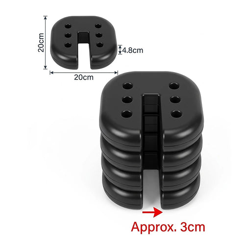 4pcs Outdoor Canopy Tent Leg Weights – Heavy-Duty Gazebo Anchor Stand Discs for Stable Setup