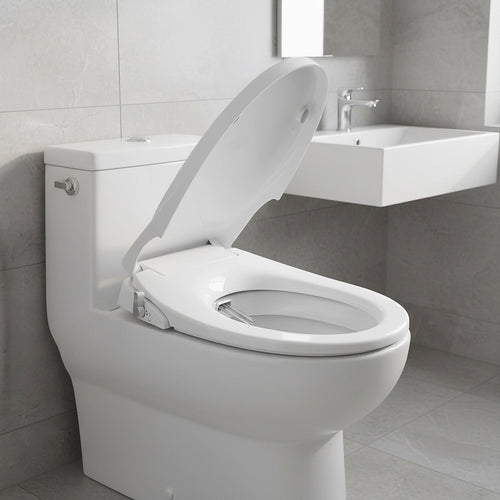 Non-Electric Bidet Toilet Seat with Cover – Bathroom Spray Water Wash for Easy Hygiene