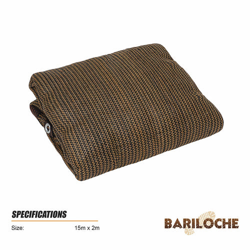 Fence Privacy Screen – 15mx2m Coffee HDPE Mesh Windscreen