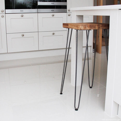 Hairpin Table Legs – Set of 4 in Black Steel, 71cm Tall