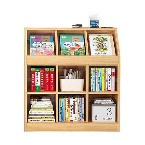 Slanted Top Bookcase Bookshelf Storage Cabinet for Classroom, Office or Home