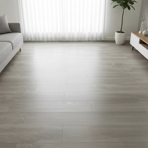 Vinyl Floor Tiles Wood Grain Ash Look  – 16 Pack Peel & Stick Flooring