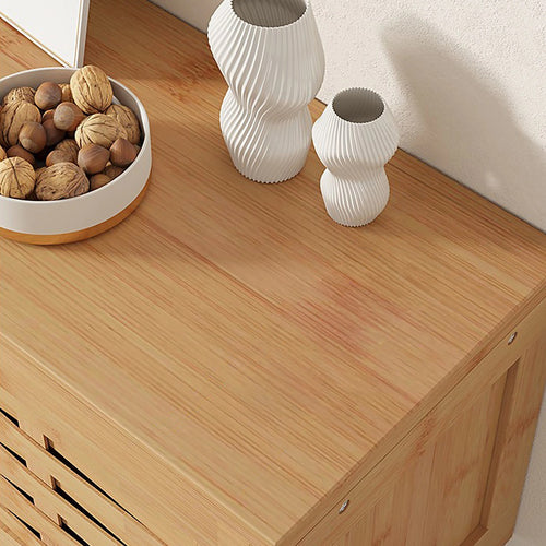 Bamboo TV Cabinet 150cm Entertainment Unit 3 Door
