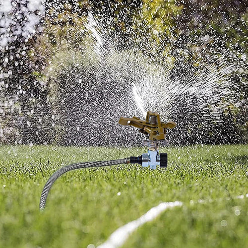 Easy to Install Irrigation Sprinkler 360 Degree Rotating Sprinkler Gun Zinc Alloy Adjustable Rocker Sprinkler