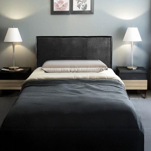 Single Black PU Leather Bed Headboard Bedhead