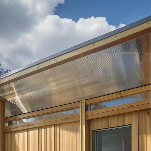  Polycarbonate Roofing Sheets Tinted Bronze UV Roof 1050x2100mm; 10mm 5 Pack