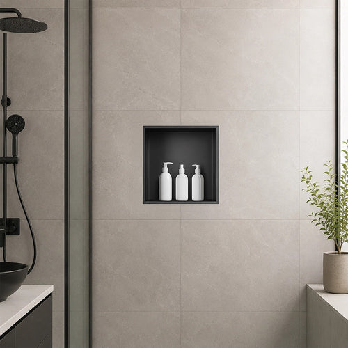 Stainless Steel Shower Niche 32x32cm Shelf Recessed Wall Insert