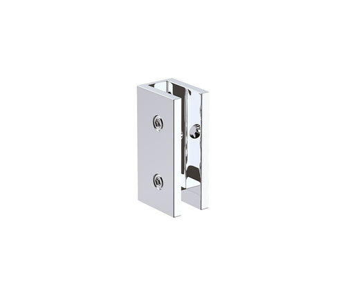 170x90cm Frameless Glass Sliding Corner Shower – With Chrome Rail and U-brackets for Contemporary Bathrooms