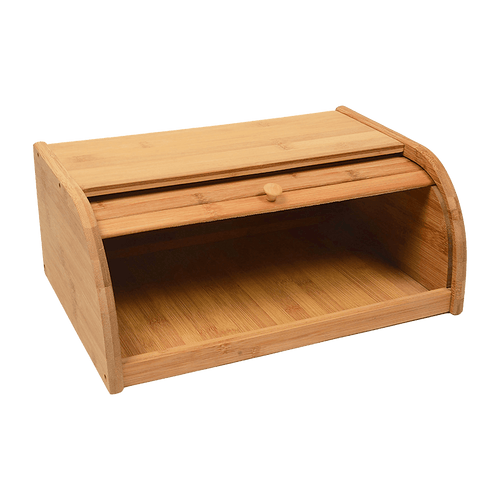 Bamboo Bread Bin Storage Box Kitchen Loaf Pastry Container