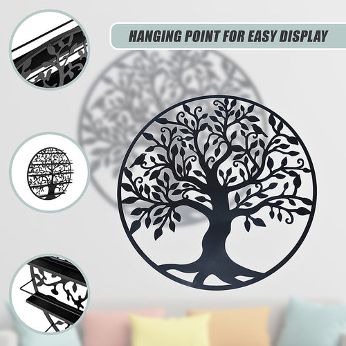 99cm Wall Art Hanging Metal Iron Sculpture – Garden or Home Decorative Feature Piece