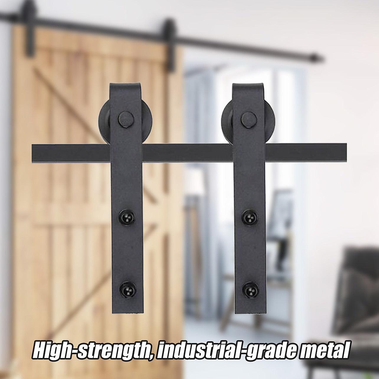 1.8m Sliding Barn Door Hardware Heavy Duty Sturdy Kit DIY