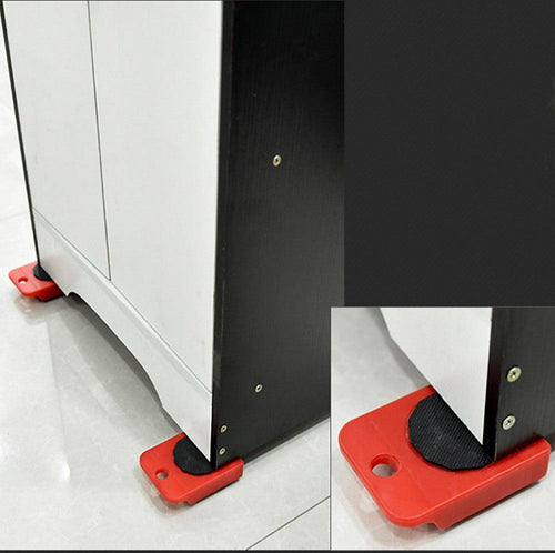 4 X All-purpose Dolly Plastic Heavy Duty Furniture Mover Slider Set 