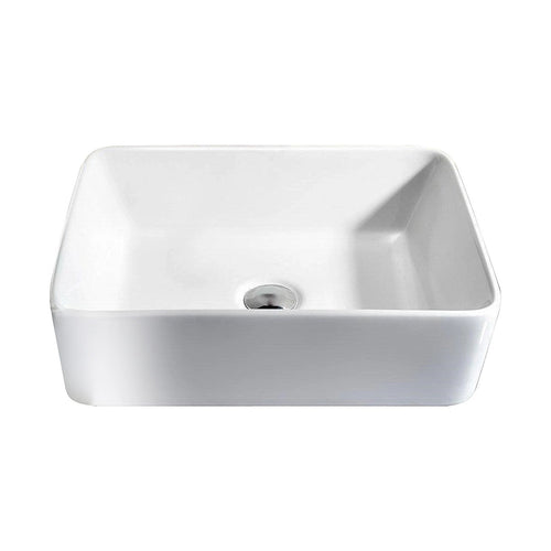 Ceramic Above Counter Bathroom Basin White 48cm