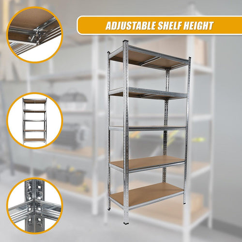 2 x 1.8M Garage Shelving Warehouse Rack Storage Shelves Pallet Racking