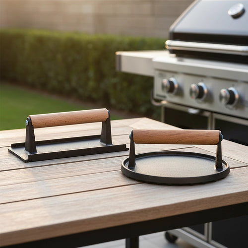 Heavy Duty BBQ Steak Press with Heat-Resistant Handle Grill Tool