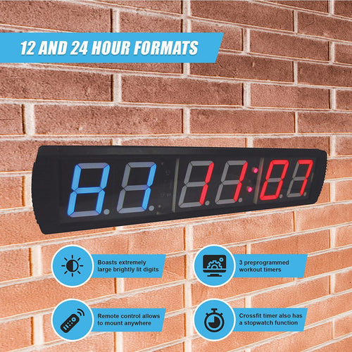6 Digit Digital Timer Interval Fitness Clock