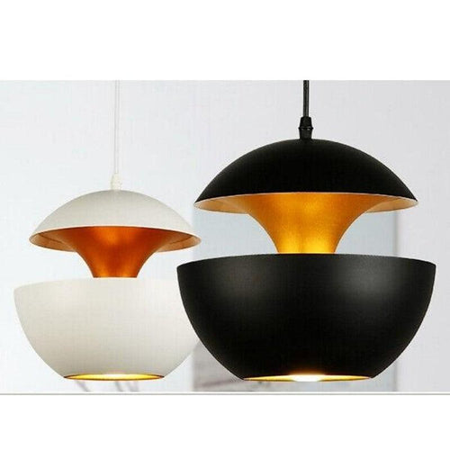 25cm Modern Home Office Restaurant Pendant Lamp LED Chandelier Ceiling Hanging Light in White
