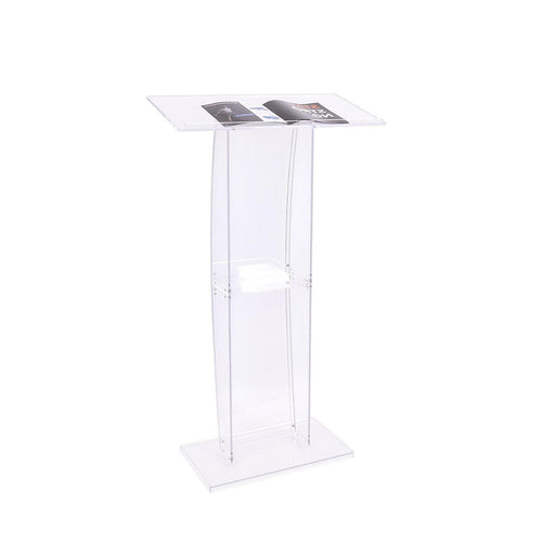 120cm Acrylic Podium Stand Transparent