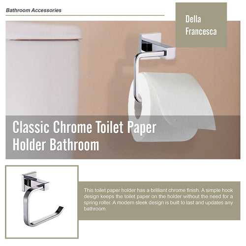 Classic Chrome Toilet Paper Holder Bathroom  