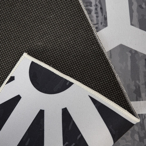 200x300cm Large Floor Black & White Geometric Rug – Modern Area Carpet for Bedroom, Living Room, Lounge or Home Décor Mat