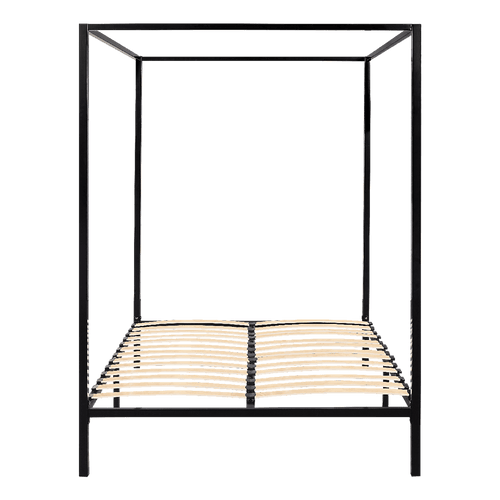 4 Four Poster Double Bed Frame - Black