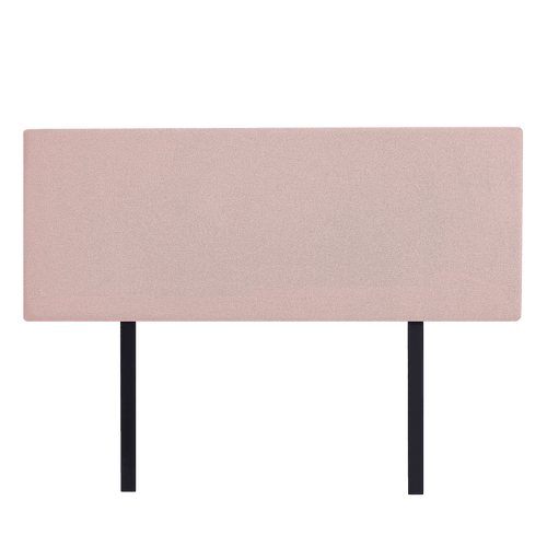 Linen Fabric Rectangular Queen Bed Deluxe Headboard Bedhead Pale Pink 