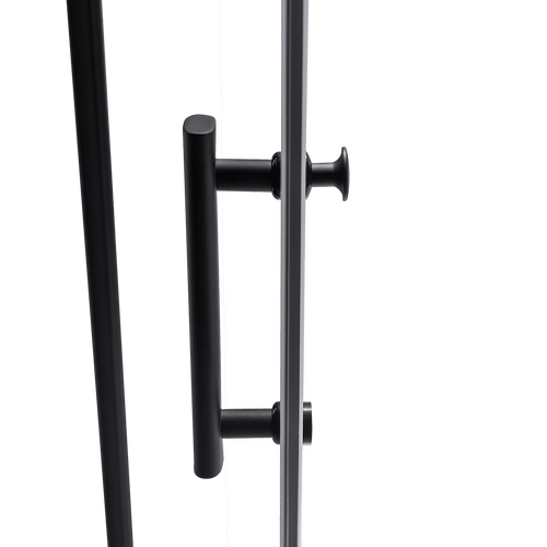 1000 x 1000 x 1900mm Framed Safety Glass Pivot Door Shower Screen in Black