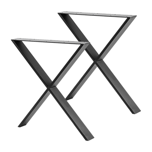 X-Shaped Table Bench Desk Legs Retro Industrial Design Fully Welded