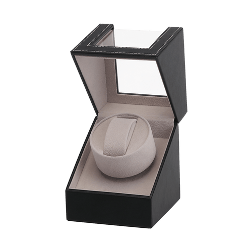 Automatic Watch Winder Display Box Case Motor Rotation Storage PU Leather