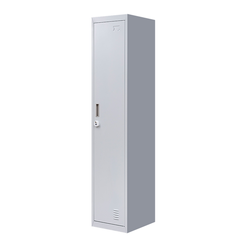 Lockable 1-Door Grey Locker for Home or Office - 3-Digit Combination Lock