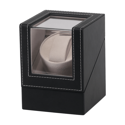 Automatic Watch Winder Display Box Case Motor Rotation Storage PU Leather