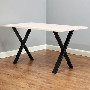 X-Shaped Table Bench Desk Legs Retro Industrial Design Fully Welded