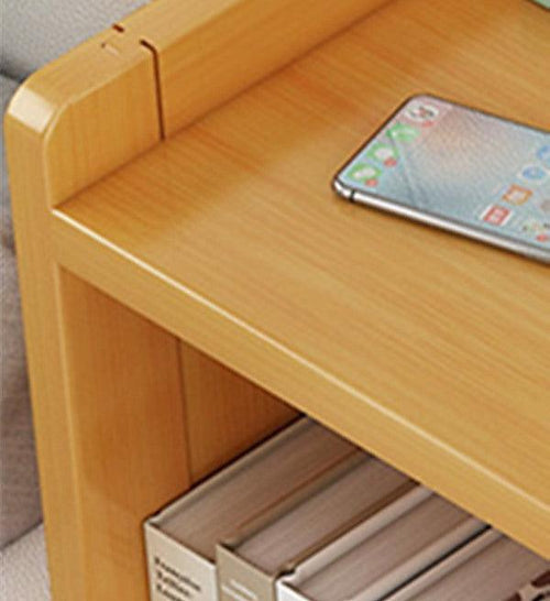 Bamboo Bedside Table Nightstand Storage Bedroom Sofa Side Stand - Wood