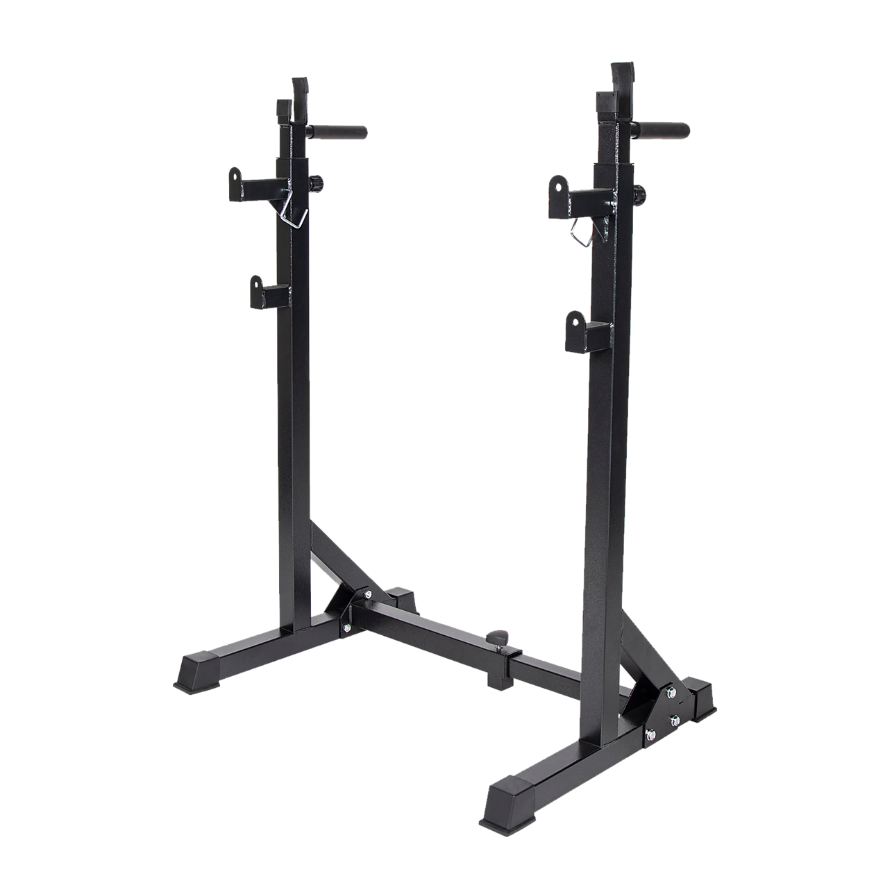 Commercial Squat Rack Adjustable Pair Fitness Exercise Weight Lifting ...
