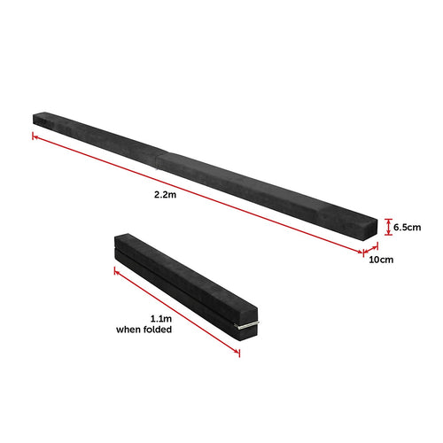 2.2m Gymnastics Folding Balance Beam – Black Training Equipment