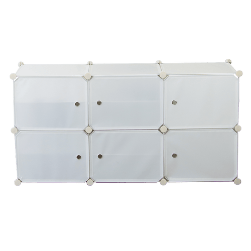 White Cube DIY Shoe Cabinet Rack Storage Portable Stackable Organiser Stand 